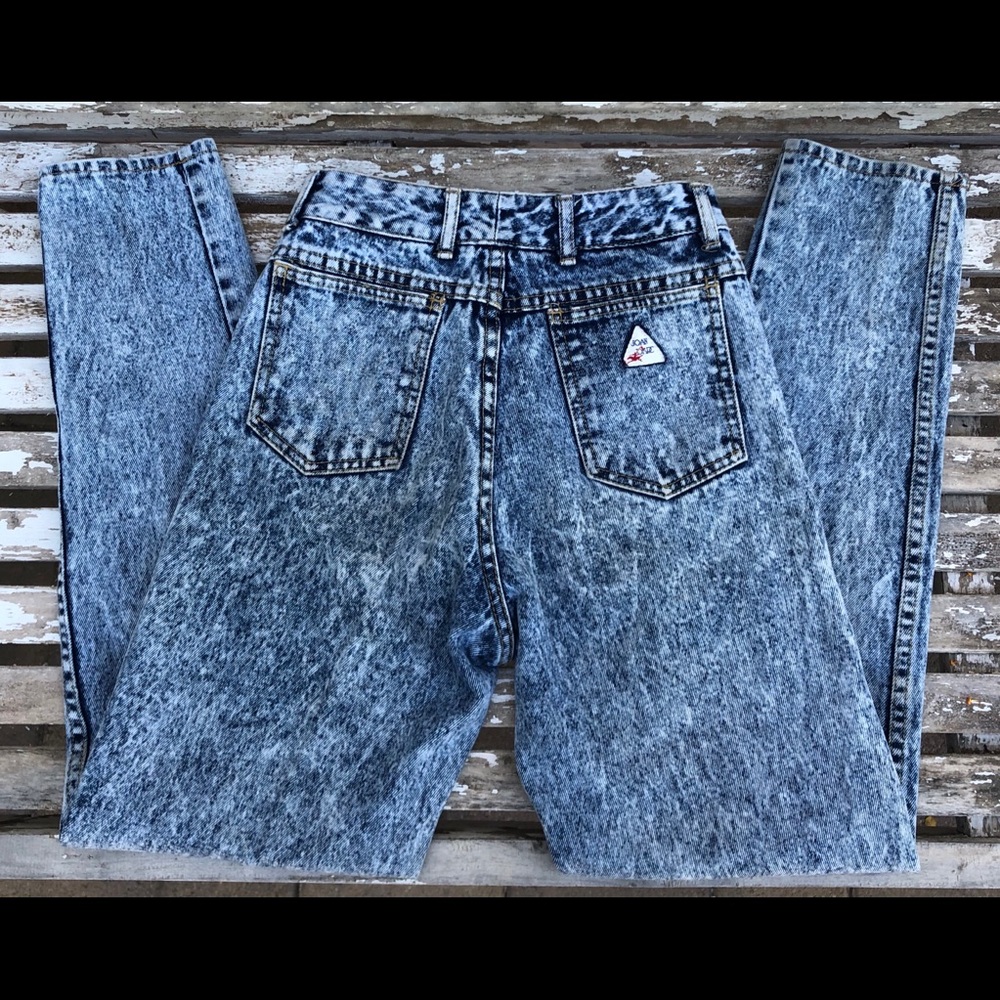 (Sold) Vintage JOAN D'ARC High Rise Acid Washed Mo - Picture 2 of 8